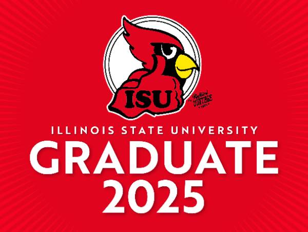 Vintage Reggie Illinois State University Graduate 2025 sign