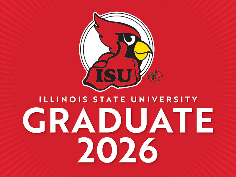 Vintage Reggie Illinois State University Graduate 2026 sign